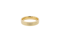 14KT Gold Ring Unisex Solid Flat Diamond Cut File Pattern No Border Band 5mm