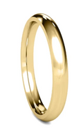 14KT Gold Ring Unisex Solid Plain Wedding Band 3mm
