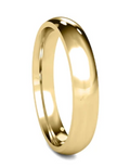 14KT Gold Ring Unisex Solid Plain Wedding Band 4mm