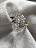 5ct Oval Cut Engagement Ring