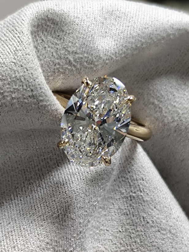 5ct Oval Cut Engagement Ring