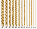 14KT Gold Chain Solid Chino with Plain Box Clasp 8mm