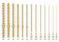 14KT Gold Chain Hollow Puffy Miami Cuban with Plain Box Clasp 8.5mm