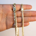 14KT Gold Chain Semi Solid Royal Miami 8mm