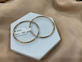 14k Gold 1.2in Classic Hoop Earrings