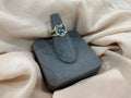 10k Gold Heart CZ Sapphire & Blue Topa Ring