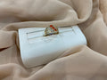 14k Gold Orange CZ Ring