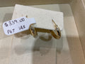 14K Gold Diamond Cut Hoops