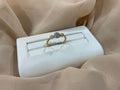 14k Gold 3 Round Ball w/CZ Ring
