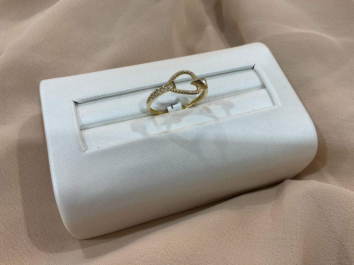 14k Gold Braided Love Knot Ring #7