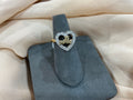 14k Gold Quinceañera Heart w/CZ Ring