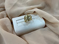 10k Gold Crossover Statement Ring