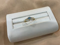 14k Gold Light Blue Sapphire Rhombus #6.5