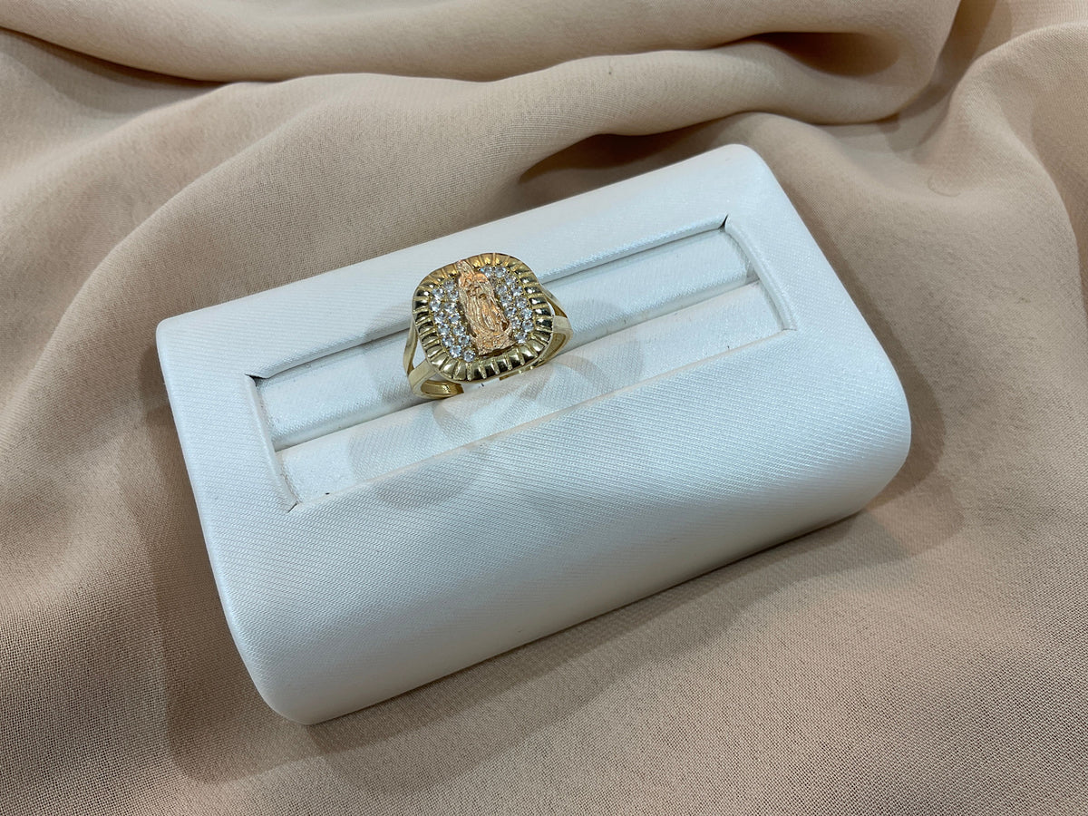 10k Gold Virgin M. W/CZ #8