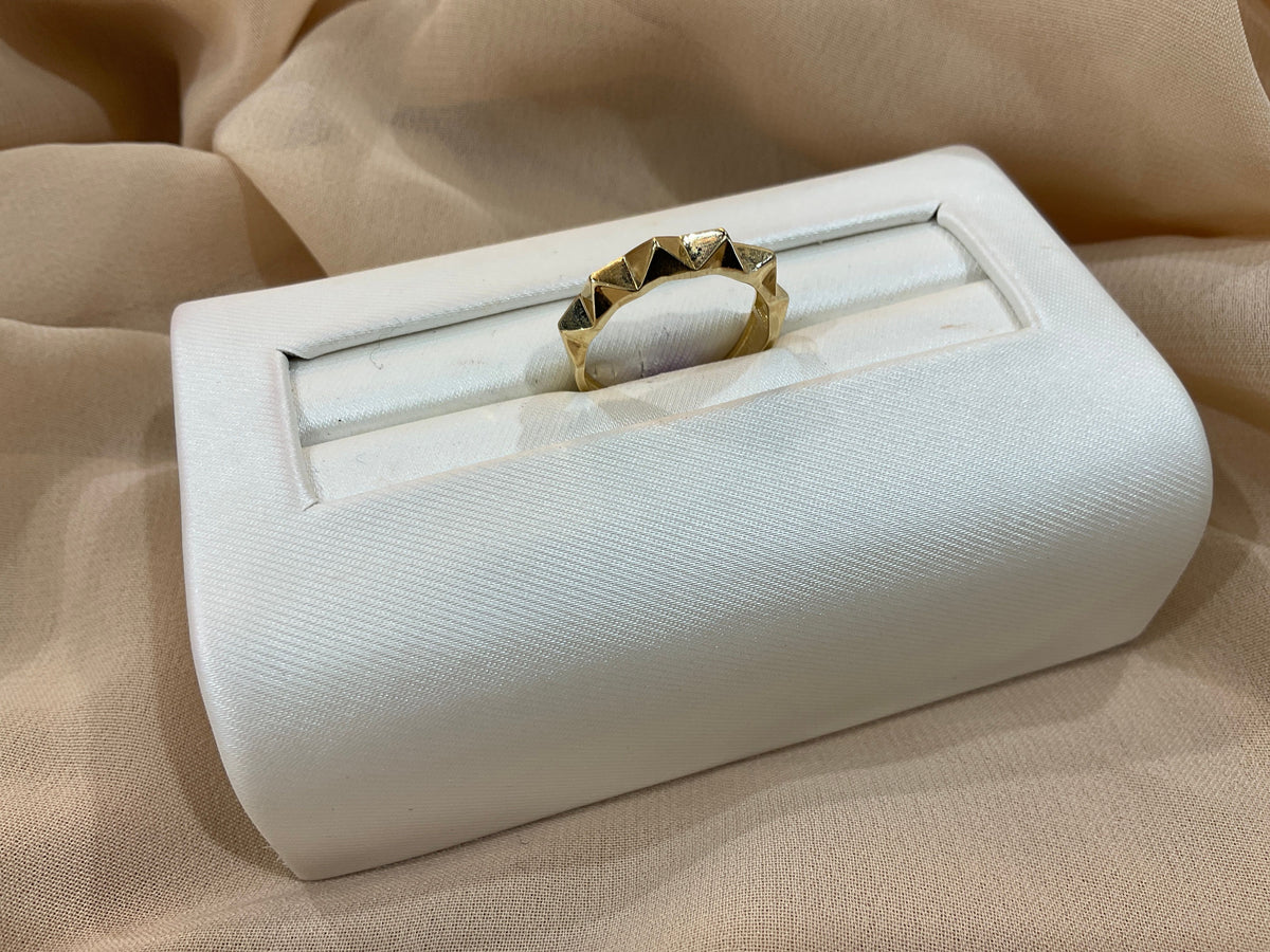 14k Gold Spike Ring #6.5