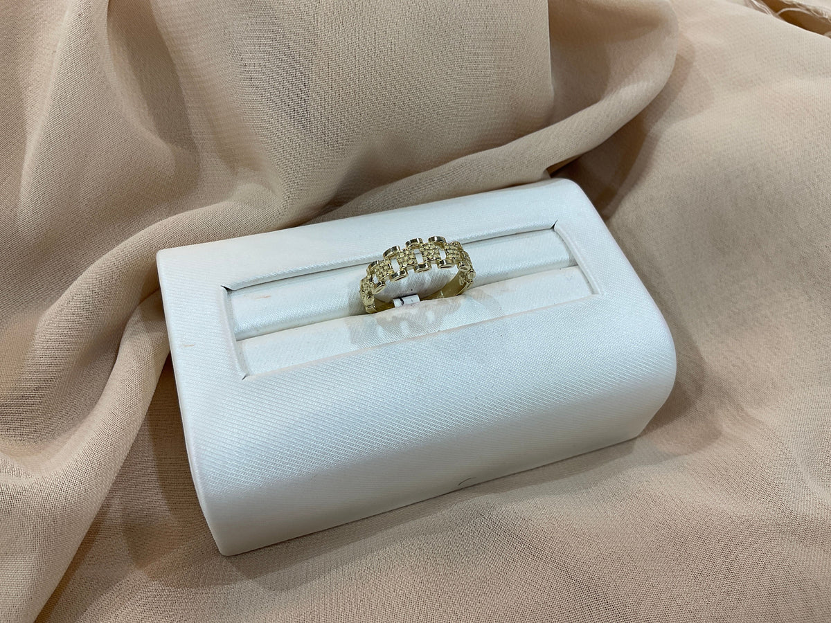 10k Gold Rolex Link Ring #7