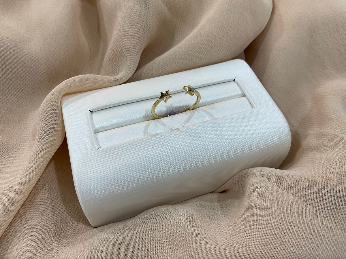 14k Gold Star Open Ring