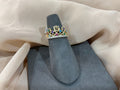 14k Gold 15 Años Multi Color Stones Ring