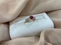 14k Gold Round Ruby Promise Ring