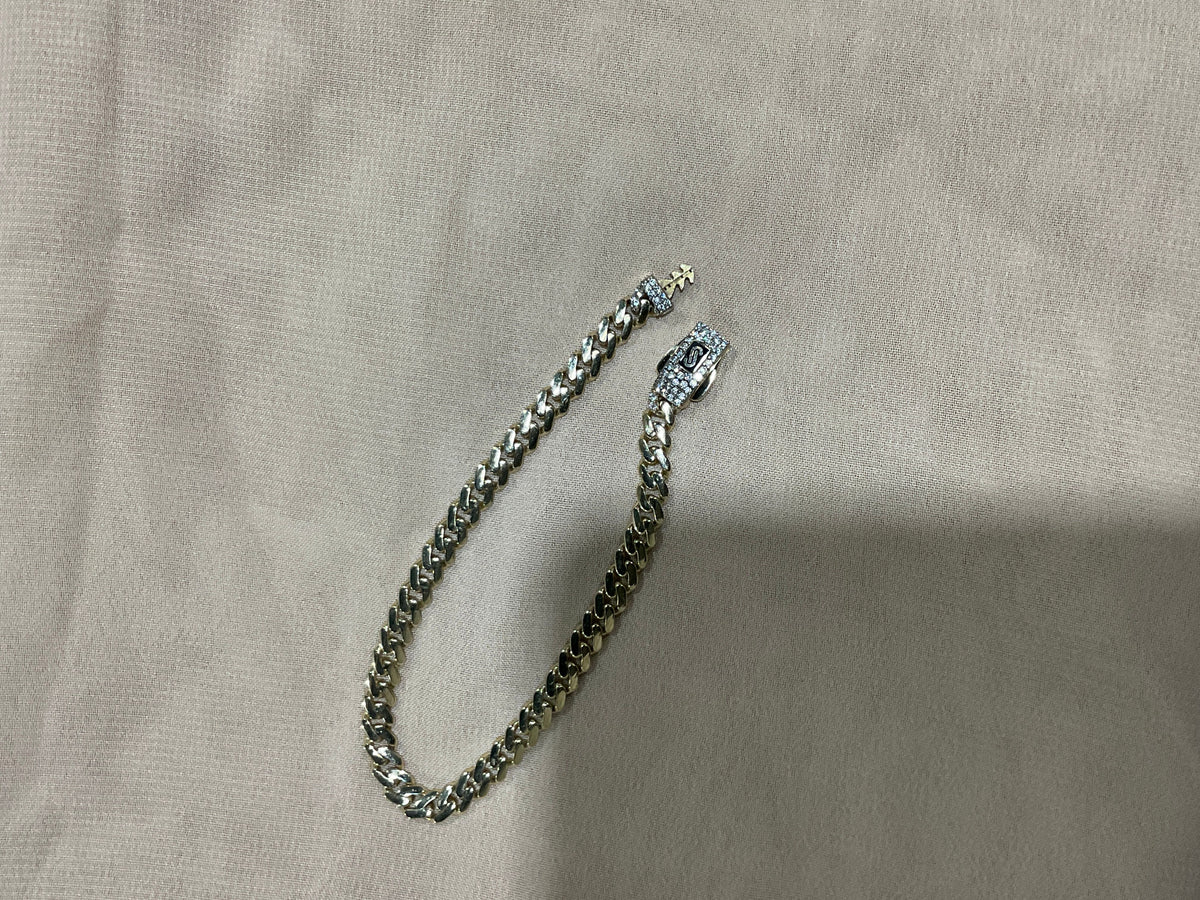 14K Monaco 4.8mm 7in Bracelet