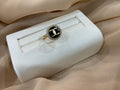 14k Gold Channel Black w/CZ #7