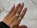 10k Gold Heart Nug Ring