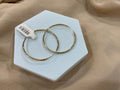 14k Gold 1in Classic Hoop Earrings