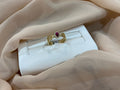 14k Gold Simulated Oval Ruby w/CZ Ring