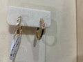 14K Gold Tri-Color Hoops