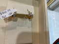 14K Gold Tri-Color Versace Pattern Hoops