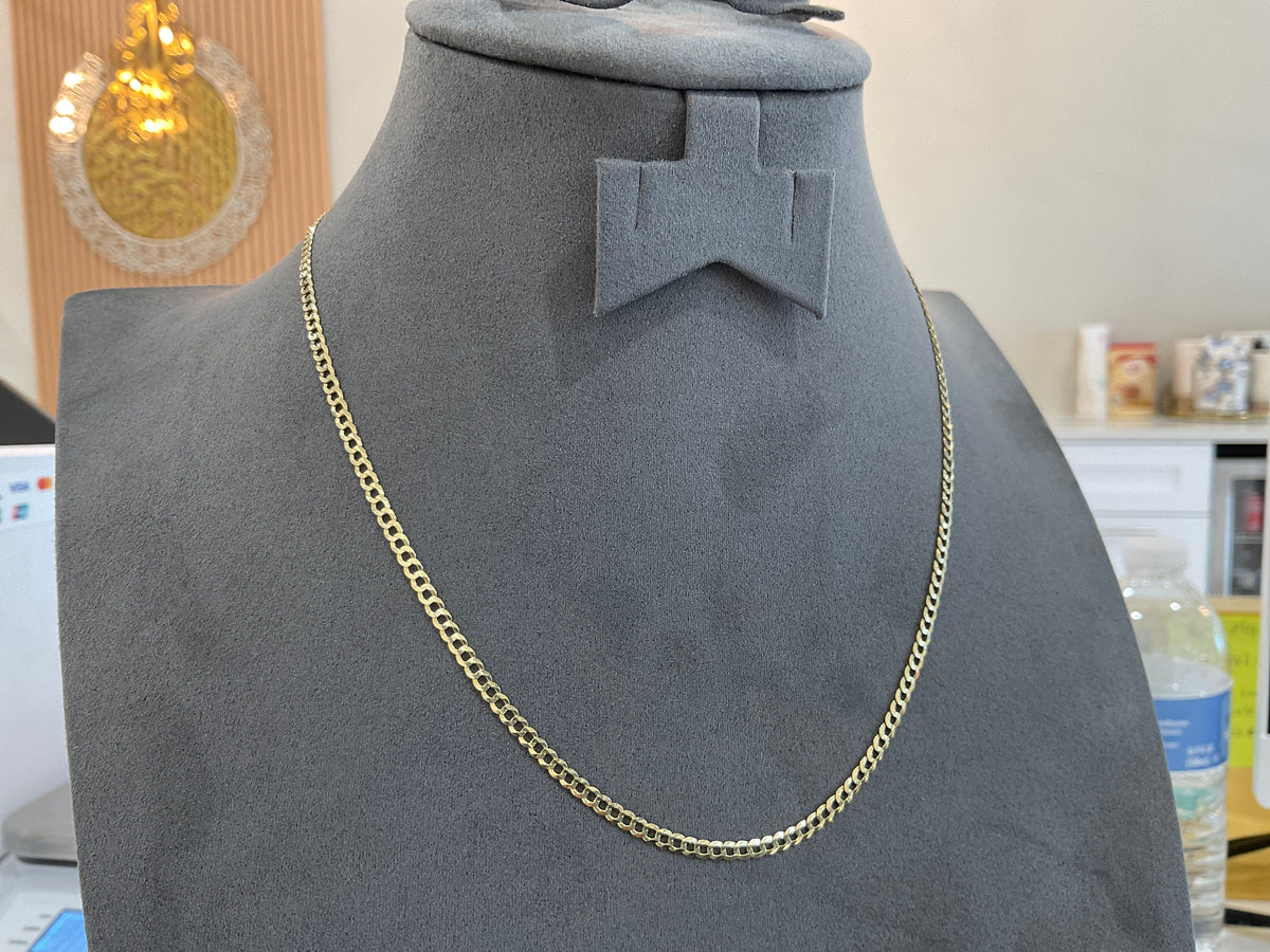 10k Gold CURB Necklace 16”