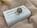 10k Gold Lion Roundw/CZ #8