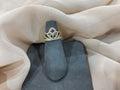 10K Gold Purple CZ Crown Ring