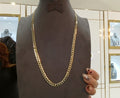 14KT Gold Curb Link Necklace 22" 5.5mm