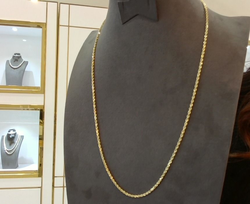 10k Gold Rope Chain 22"