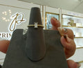 10k Gold Bagguette cz Promise Ring #7