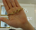 10k Gold Infinity Cuban Link Bracelet 7.5"