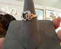 14k Gold Tri-Color Heart 15 ANOS Ring