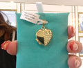 10kt Gold Heart Photo Locket Pendant