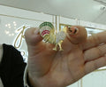 14KT Gold Rooster w/CZ Dia Pendant