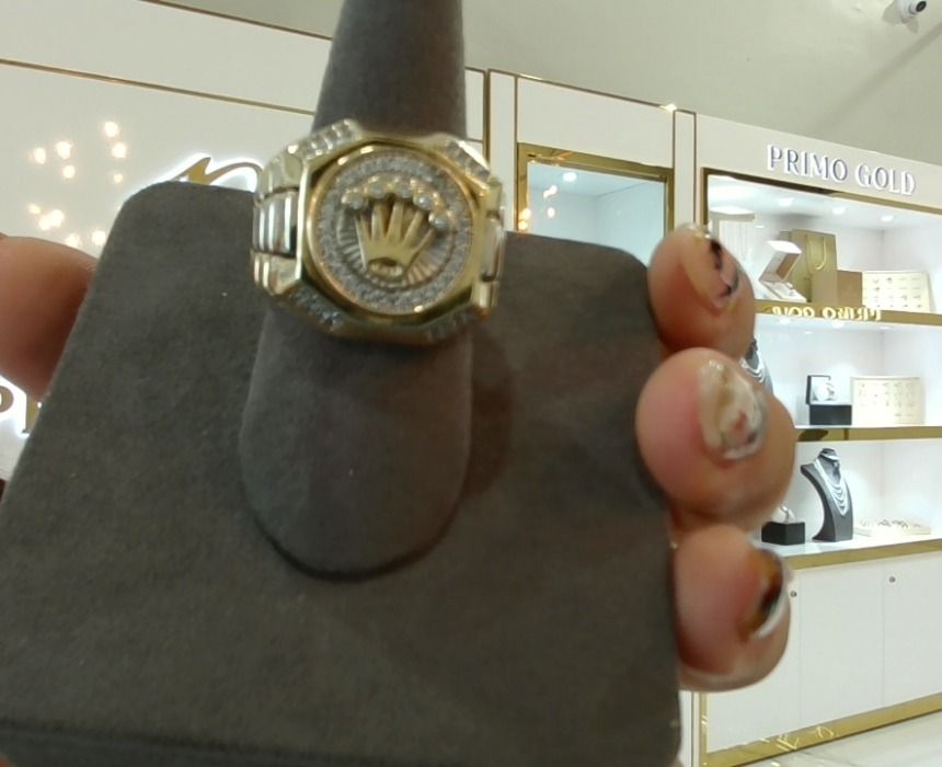 14k Gold Rolex w/Diamonds Ring #10