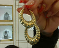 14kt Gold Diamond Cut Shrimp Style Earrings