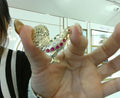 14KT Gold Rooster w/CZ Stones Pendant