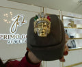 14KT Gold Native Indian W/CZ Dia Ring #11
