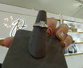10kt Gold Round CZ/Dia Eng. Ring #7