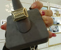 14k Gold Cuban Link Square Ring #11