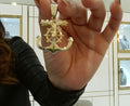 14KT Gold YEEZUS Anchor Pendant