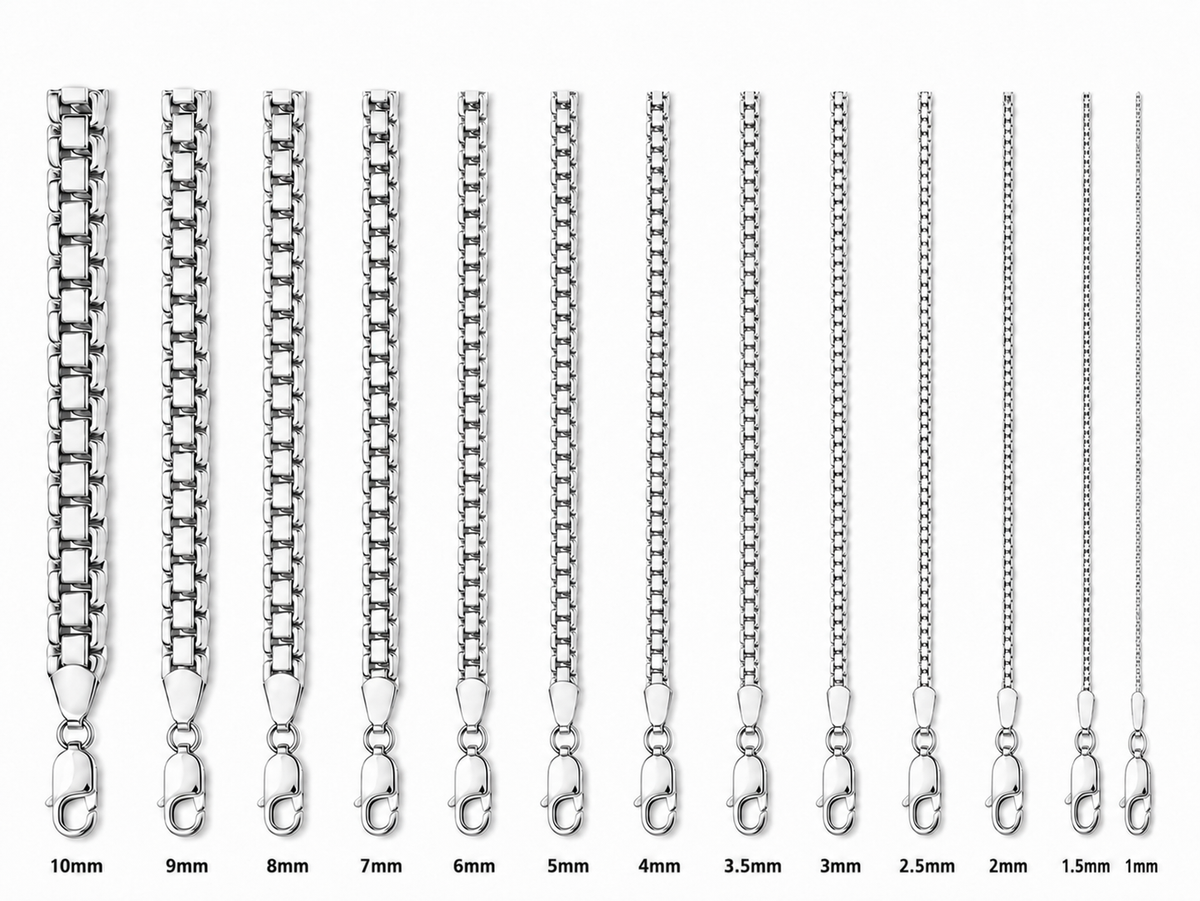 14KT Gold Chain Solid White Gold Rolo 2.5mm