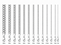 14KT Gold Chain Solid White Gold Rolo 3.5mm